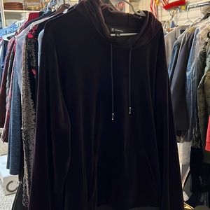 Suede mens hoodie worn once